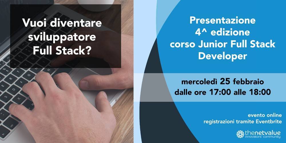 Presentazione 4^ Edizione corso Junior Full Stack Developer | TNV Academy